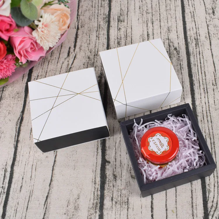 

50 Pcs Paper Drawer Box stars Lips Pattern Small Gift Box Favor Candy Gift Box Wedding Party Chocolate Soap Packaging Cardboard