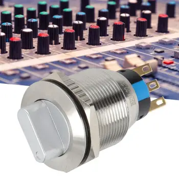 

3-Position Knob Switch 20PCS BEM-22-31 3-Position Knob Switch Waterproof Rotate Switch with Self-Locking