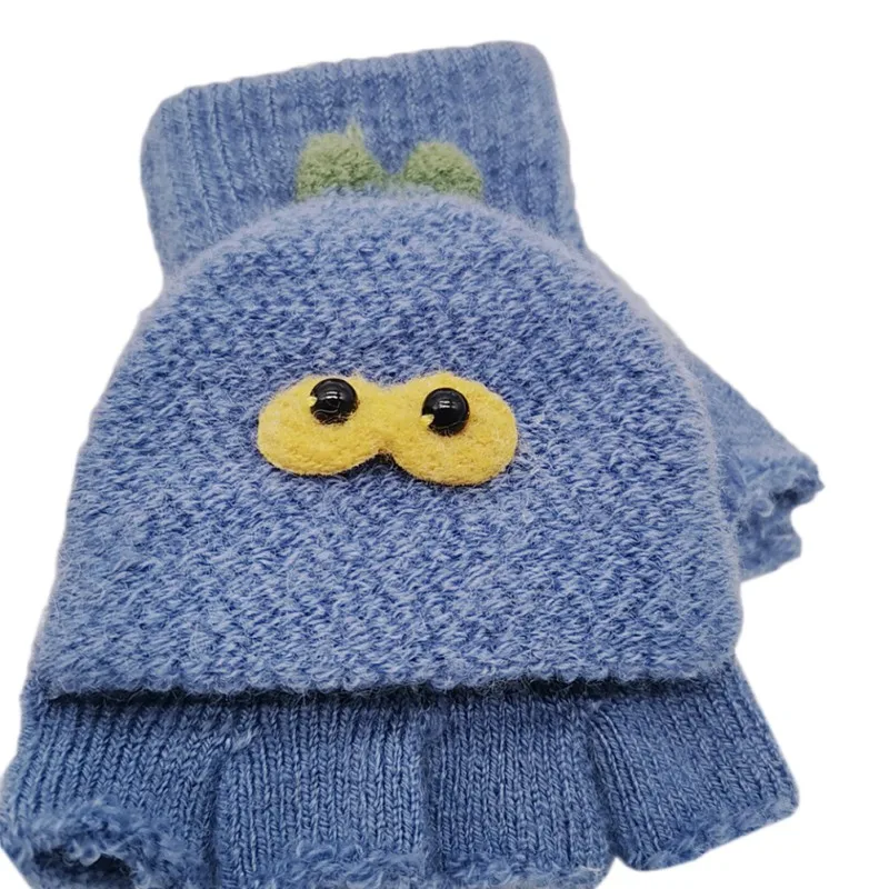 Детские перчатки; Детские зимние универсальные Хлопковые вязаные перчатки с рисунком; теплые От 1 до 3 лет