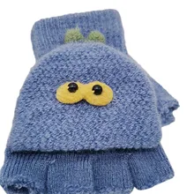 Детские перчатки; Детские зимние универсальные Хлопковые вязаные перчатки с рисунком; теплые От 1 до 3 лет