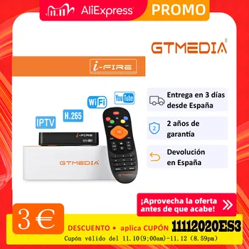 

New Style GTMedia Ifire IP tv Box Digital Set Top Box TV Decoder FULL HD 1080P support M3U spain for GTplayer