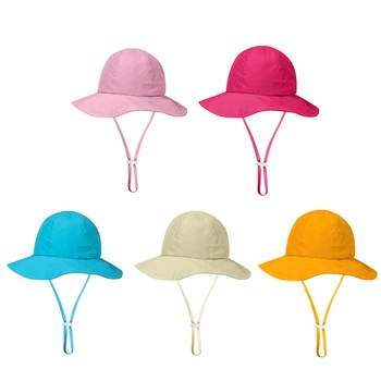 

Outdoor Hiking Caps Wide Brim Baby Sun Hat Cotton Kids Bucket Cap Summer Beach Hats Outdoor Travel Hiking Camping Sport Hats