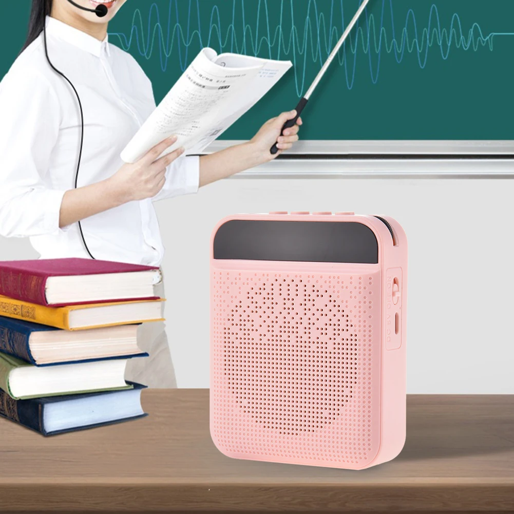Portable Voice Amplifier with Mic Headphone Personal Microphone Speaker For Teachers Tour Guides Trainers