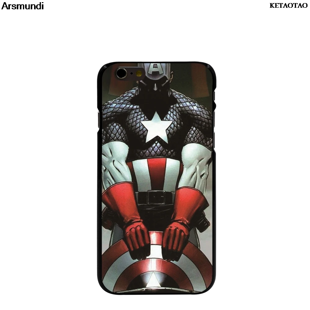 KETAOTAO capitao america nero duro чехлы для телефонов iPhone 4S 5C 5S 6S 7 8 Plus X Samsung NOTE чехол Мягкий ТПУ