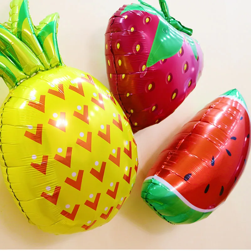 fruit ballon set Joy-EnlifeTop вечерние баннеры одноразовая салфетка для посуды принадлежности для дня рождения тропические Алоха пальмовые воздушные шары с листьями Фламинго Декор - Цвет: fruit ballon set