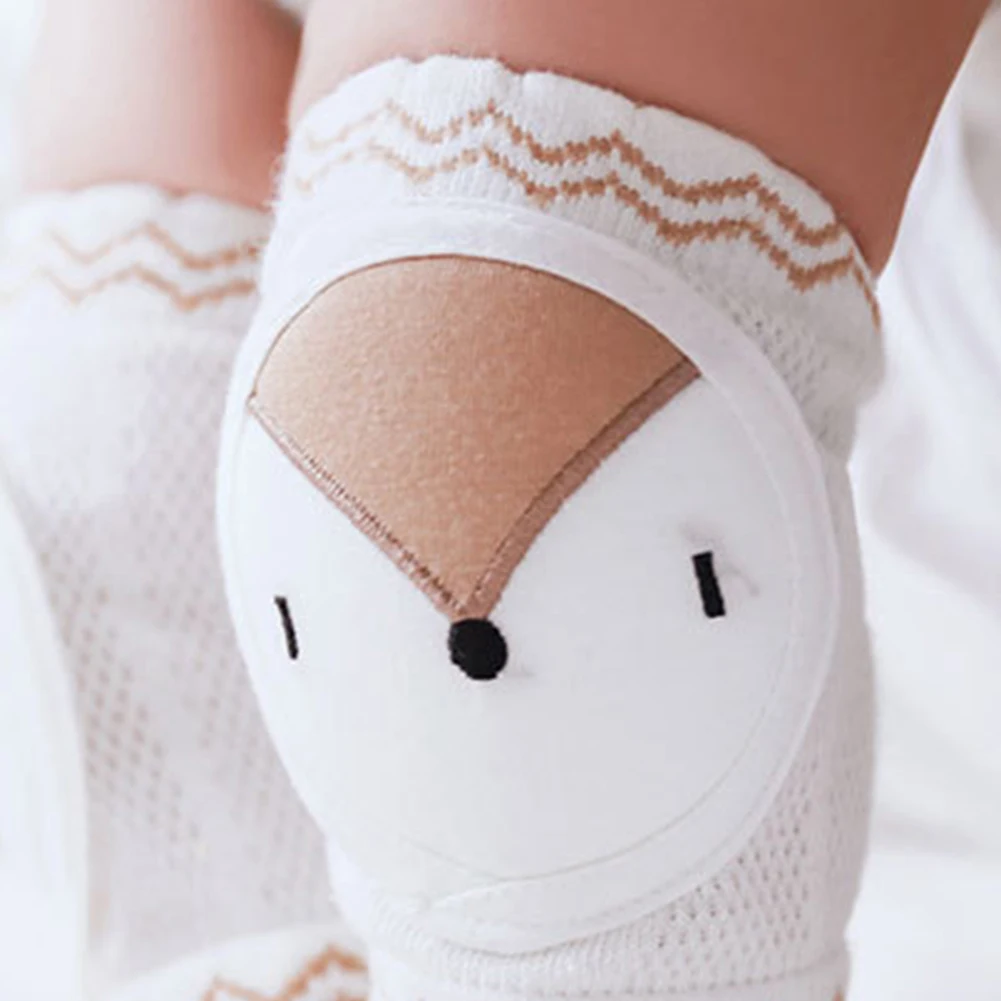 Cartoon Animal Anti-slip Baby Crawling Knee Pads Protector Elastic Leg Warmer