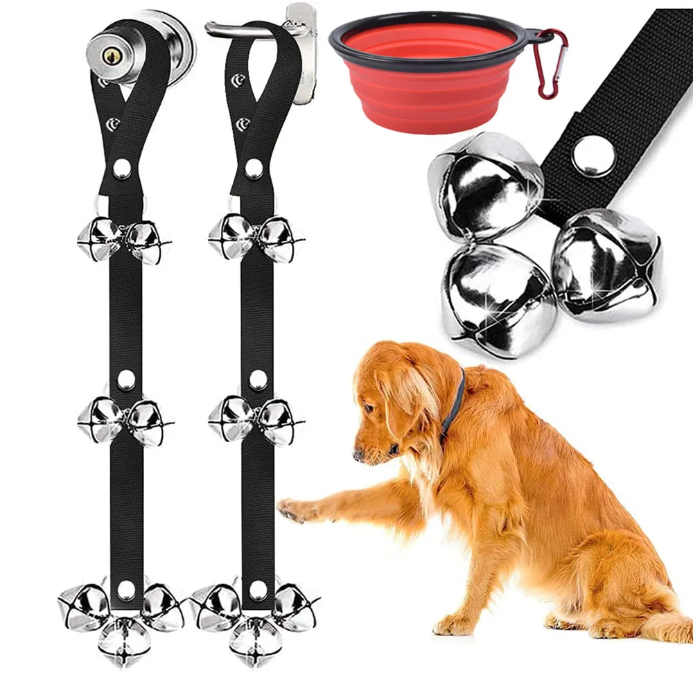 Pet Bells Dog Doorbells For Housetraining Potty Training Or Puppy Sounding Thick Durable Adjustable Strap Door Bell | - Цена: US $1.93 - 2.83
