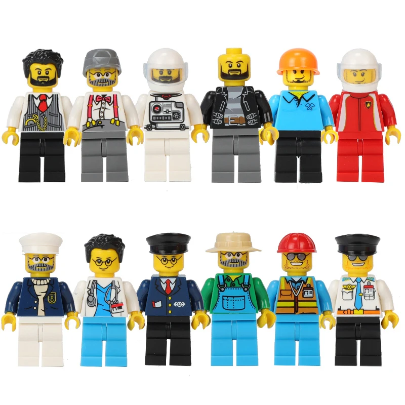 100pcs Creative Movie Series Building Blocks Dolls Toy Mini Action Figures Children DIY Toys Boys Girls Children Christmas Gifts