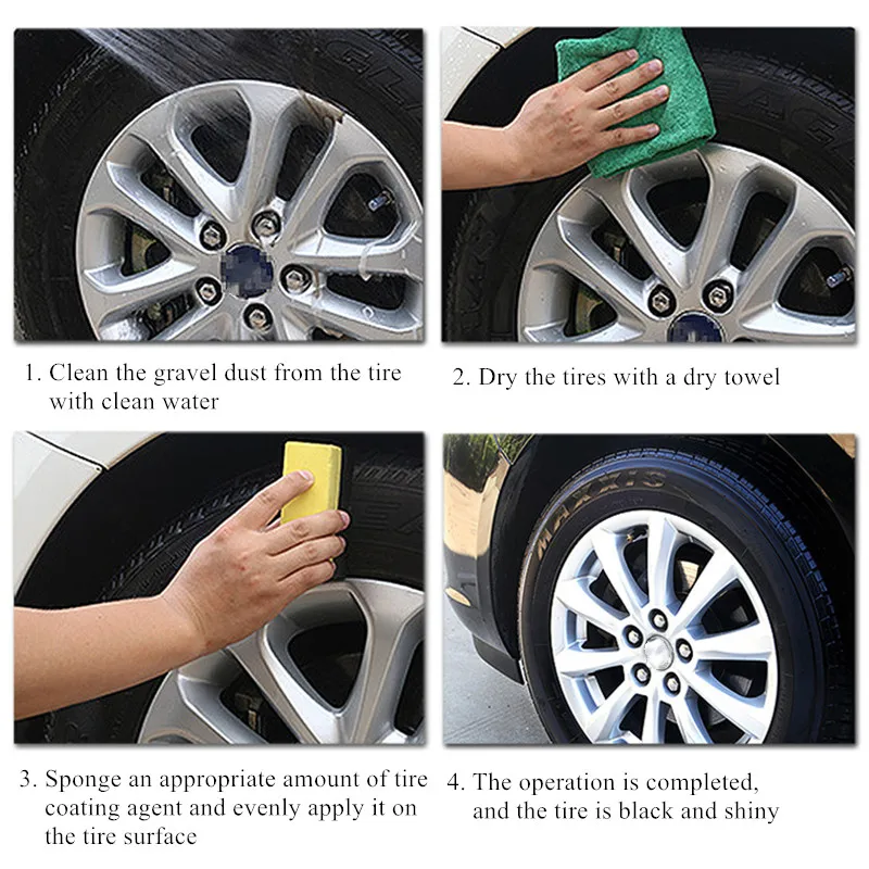 Dpro Car Rubber Restorer Renovator Tire Shine Rubber Care Gloss Ceramic  Coating Spray Glazing Keep Tire Black Auto Car Tyre Wax - AliExpress