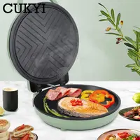 Electric Baking pan 30cm Diameter Double-sided heating Skillet Crepe maker Non-stick coating Pizza bake grill pancake griddle EU 2