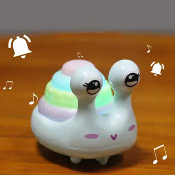 

Cartoon Snail Tortoise Animal Press Walking Car with LED Music Educational Kids Toy Baby Electronic Pet Early Learning Toys