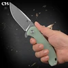 CH 3504 G10 Handle Material High Carbon Steel Thumb Stud Pocket Clip Pocket Knife Heavy Duty Outdoor Knife ► Photo 3/6