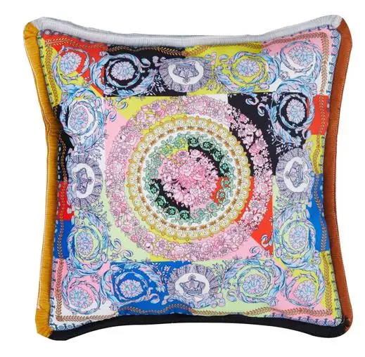 Диван для оформления дома стул кровать Зара* Женщины Almofada новейший дизайн; чехол для подушки роскошный бархат кисточки квадратная наволочка - Цвет: 1