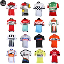 Классический ретро pro горная дорога гоночная команда велосипед Велоспорт Джерси Топы дышащие индивидуальные Jiashuo много типов