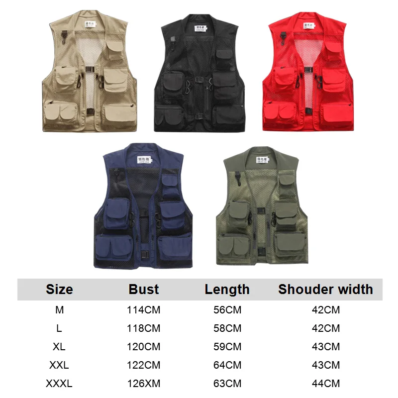 M-3XL, сетчатый жилет для мужчин, весна, осень, мужской, Повседневный, тонкий, дышащий, мульти карман, жилет, мужской, s, мешковатый жилет с множеством карманов
