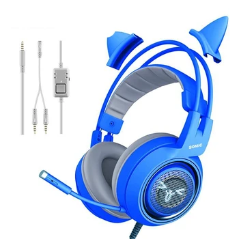 

SOMIC G952S 3.5mm Wired Headphone 40mm Sound Unit 4D Gaming Earphone with Microphone Built-in Vibration System for PC Games