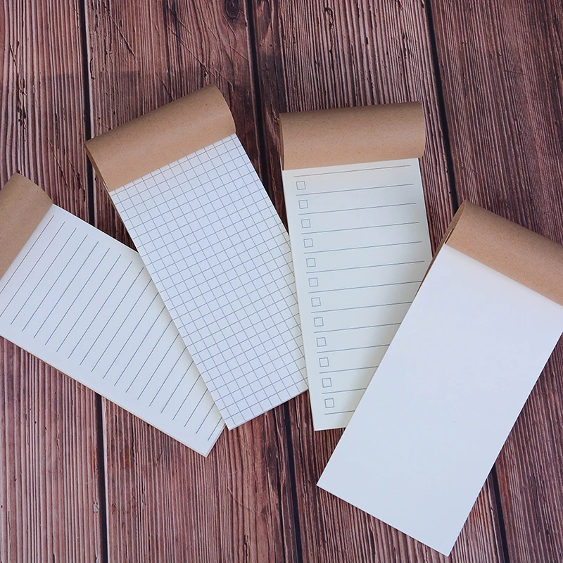 

Blank Grid Notepad Diary Journal Paper Vintage Paper Notebook Traveler's Refill Planner Filler