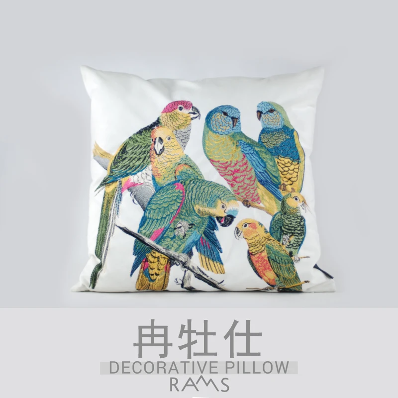 2020 Rams Embroidered Decorative Geometric Pillow Cushion Home Decor Embroidery | Дом и сад