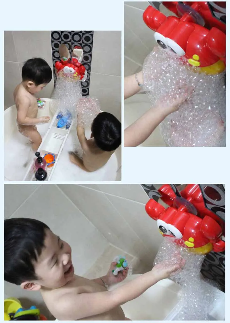 Bubble Machine Baby Bath Toys Crabs Bubble Maker Swimming Bathtub Soap Machine Toys for Children With Music Water Toys for Baby