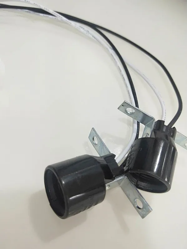 1pcs 30cm Long Cable US/European Standard E17 Lamp holder light disinfection accessories 10V3W insulation Bakelite lamp base