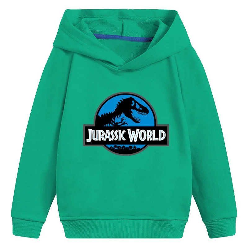 Jurassic Park/World Dinosaur Kids Hooded Hoodies Girls Clothes Casual Cool Children Sweatshirts Baby Pullover Tops,KMT5443 new children's hoodies Hoodies & Sweatshirts