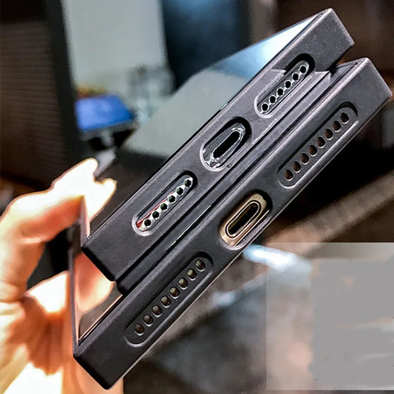 Square Mirror Makeup Phone Case For iPhone 7 X XR XS Max 6 6s 7 8 plus Fashion Makeup (2)