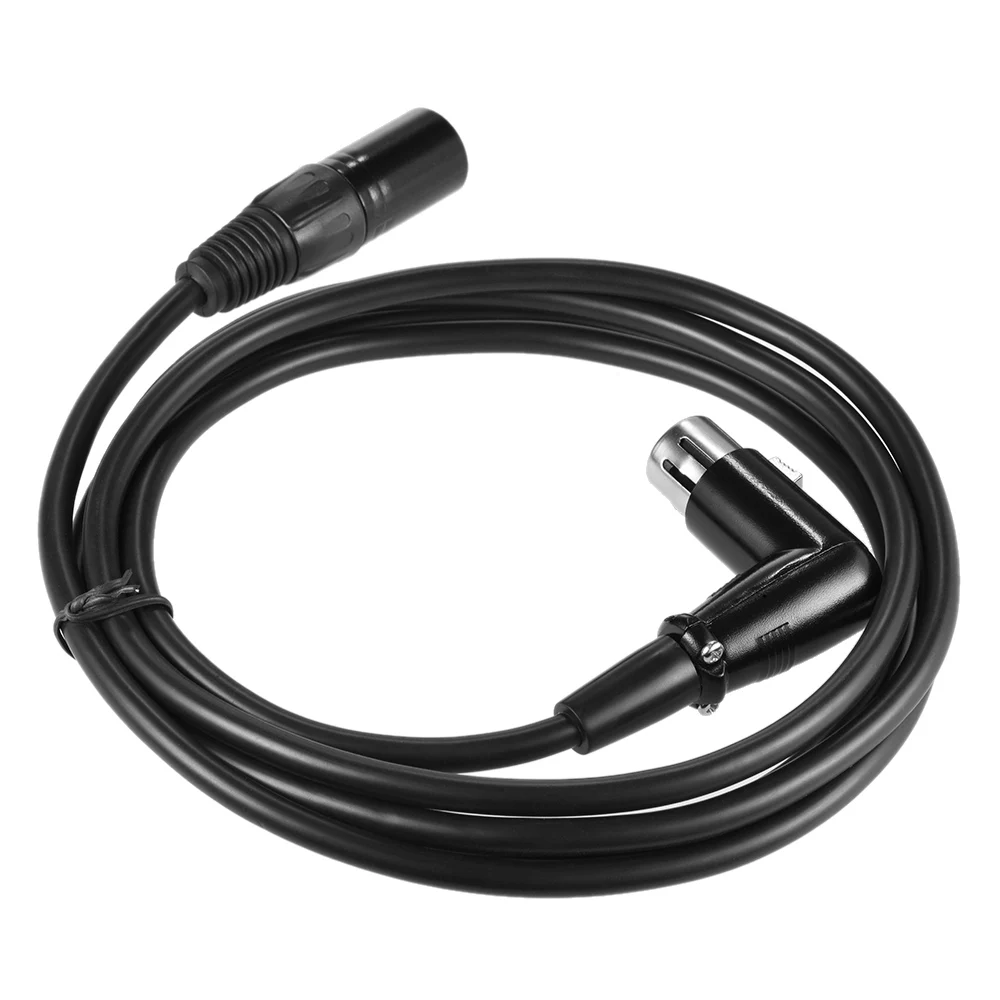 

2m/ 6.6ft XLR Cable Straight Male to Right Angle Female Plug for Microphone Mixer Mixing Console Loudspeaker