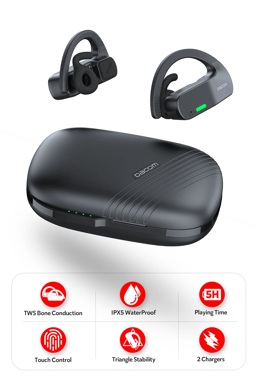 DACOM Bonebuds G84 Bone Conduction 