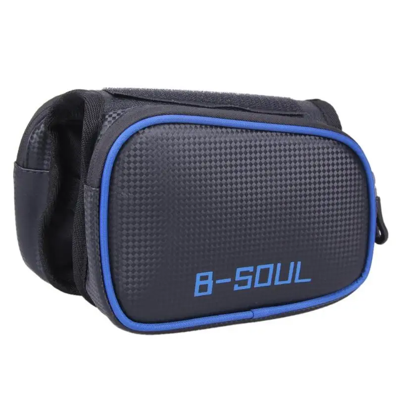 B-SOUL нейлоновая сумка для велосипедной рамы, водонепроницаемая посылка, кошелек-туба с сенсорным экраном, держатель для велосипеда, Аксессуары для велосипеда