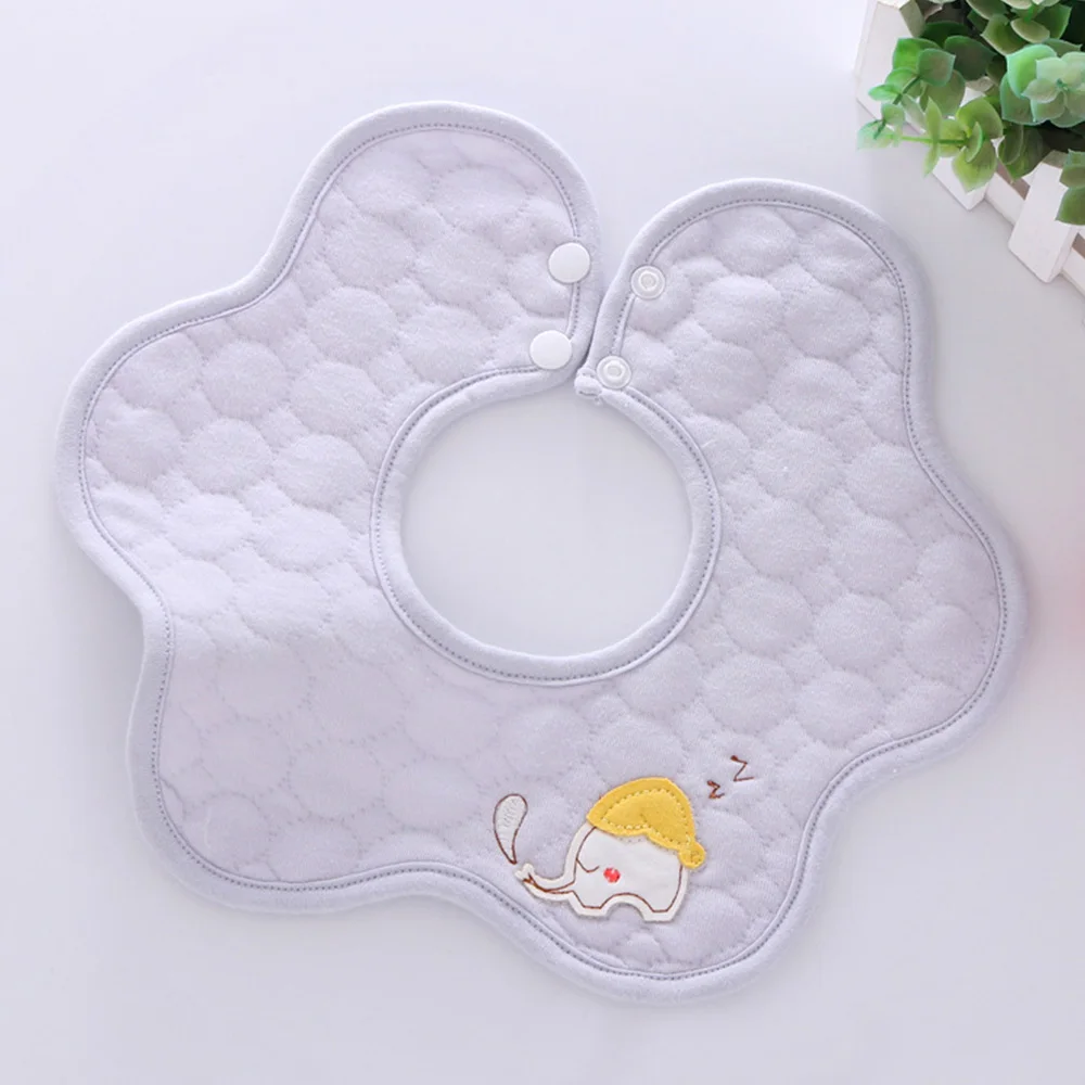 Waterproof Baby Bibs Cotton 360 Degree Rotatable Saliva Towel Kids Food