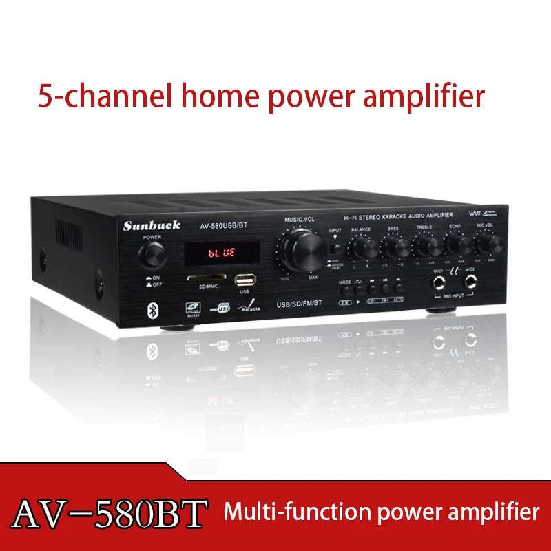 

Усилитель мощности Bluetooth, 300 Вт, 220 В, новый усилитель мощности для сцены, аудио, домашний усилитель мощности с картой, усилитель мощности