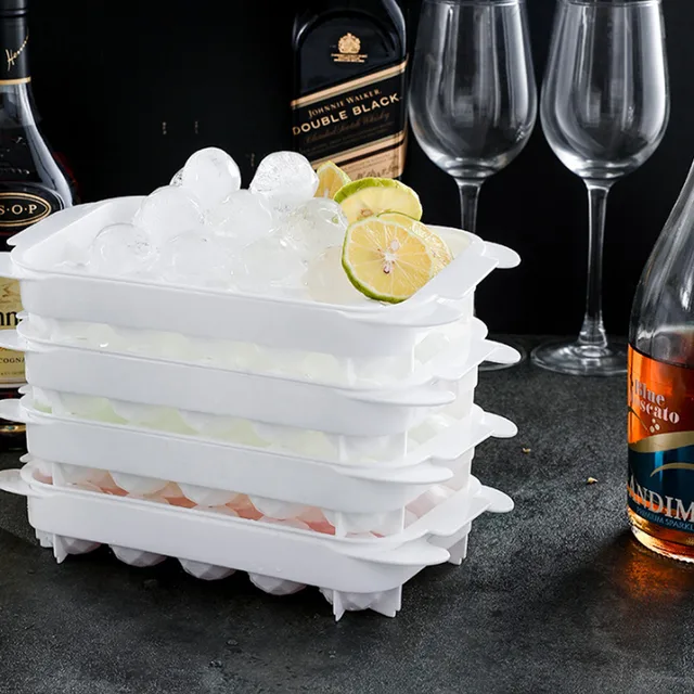 4/15 holes Ice Ball Mold Safe PP Frozen Ice Cube Whiskey Ice Ball Mold  Multi-purpose Ice Tray Flexible Ice Maker Trays-ice Maker