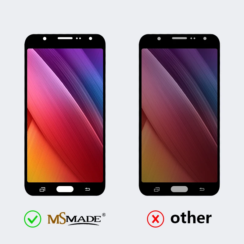 Супер AMOLED для samsung Galaxy J7 J700 J700F J700H ЖК сенсорный экран дигитайзер дисплей в сборе Запчасти закаленная пленка