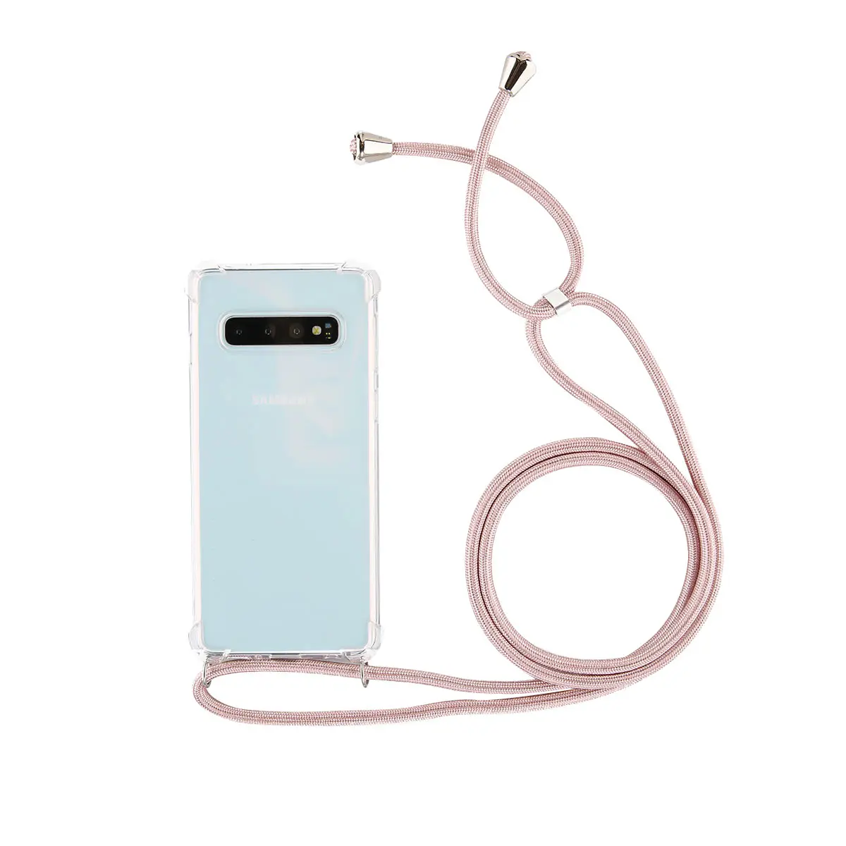 Rose Gold Moskado ремень шнур цепь лента для телефона ожерелье Ремешок Мобильный чехол для телефона для переноски для SAMSUNG S10 5G E Note 9 8 10 Plus - Цвет: Rose Gold