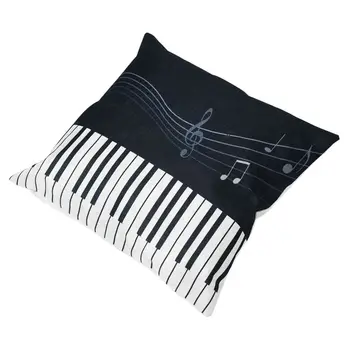 

Music Series Note Printed Linen Square 45x45cm Home Decor Houseware Throw Pillow Cushion Cover Cojines Pillows #8