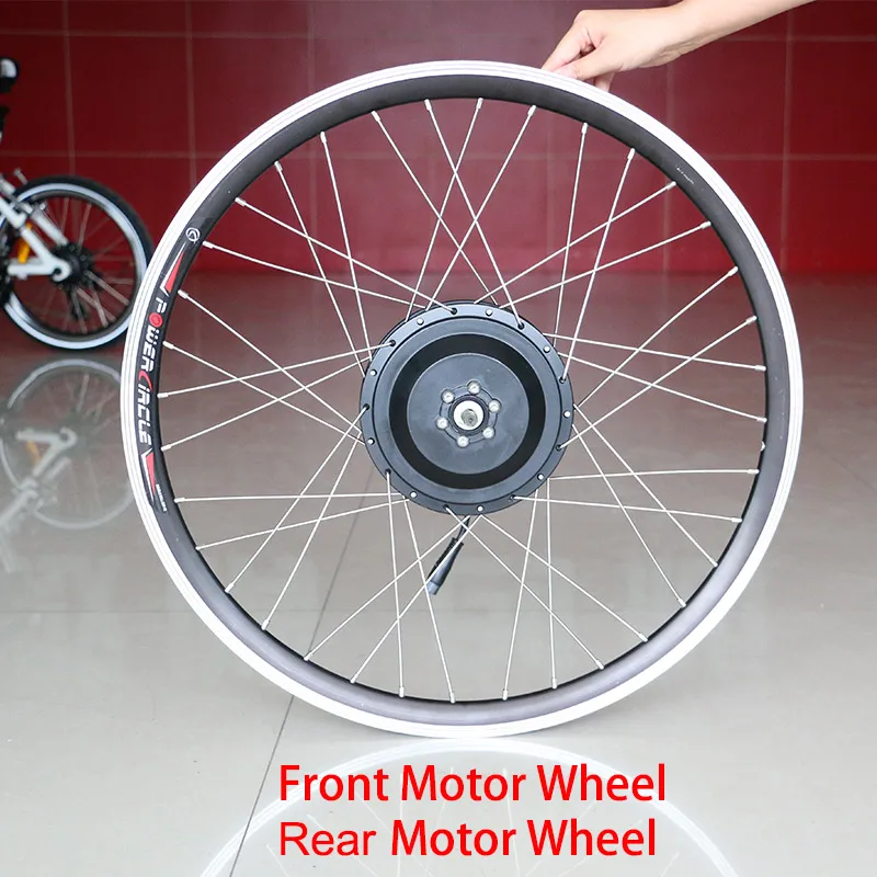 

jueshuai 36v/48v high speed motor wheel 20"24"26"700C brushless gear motor wheel Front Rear for Electric Bicycle Conversion Kit