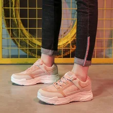 Обувь для папы; женская обувь; универсальные кроссовки для отдыха на толстой подошве; женская обувь; Zapatos De Mujer