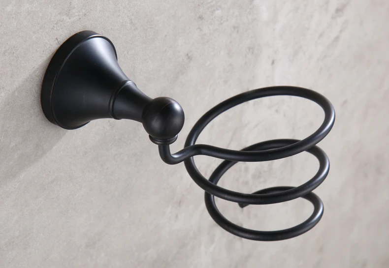 Black Oil Rubbed Bronze Bathroom Accessories Set | Bath Hardware Towel Bar, Soap Dish, Toilet Paper Holder, Robe Hook - mm003