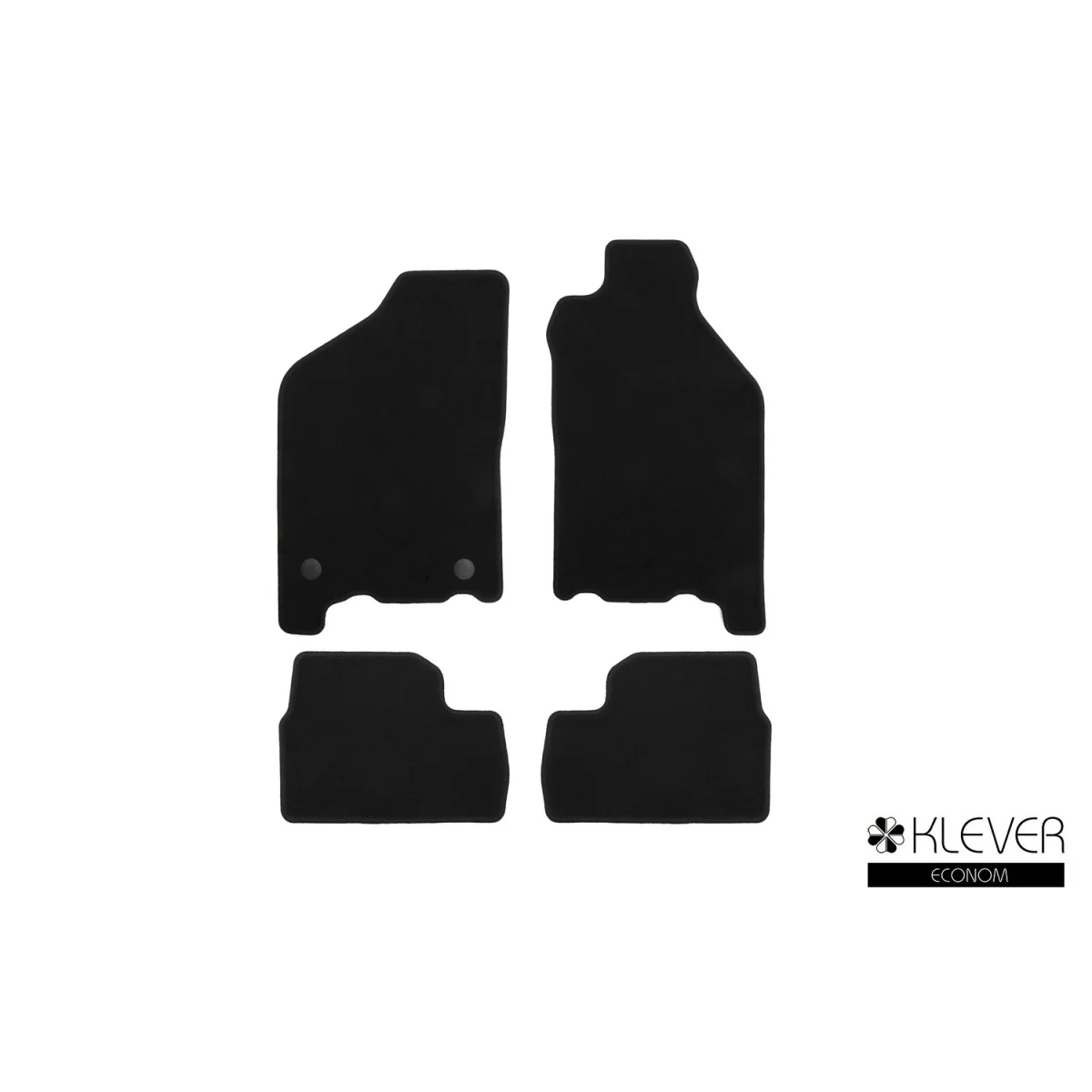 Коврики в салон klever econom ваз 2115 1997-2013, сед., 4 шт.(текстиль