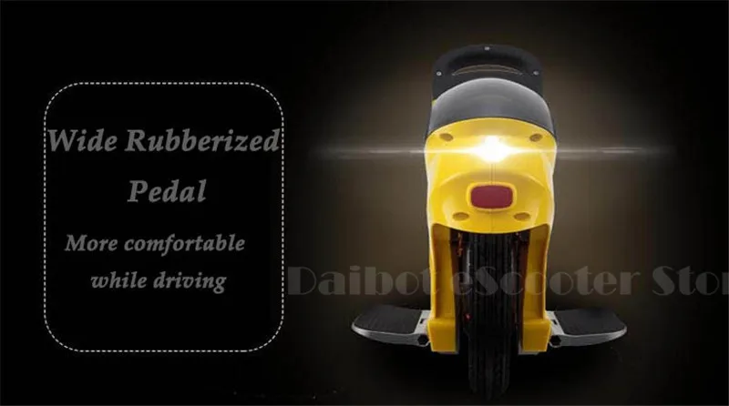 Daibot Electric Unicycle Scooter One Wheel Self Balancing Scooters 350W 14 inch With Push Rod Electric Scooter Adult             (5)