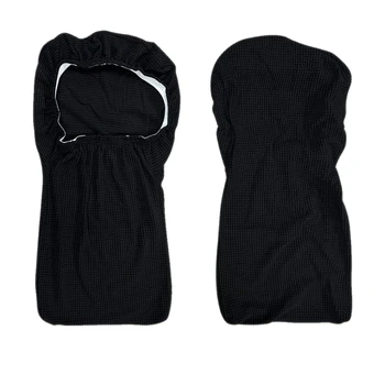 

Reusable Pub Counter Stool Chair Covers Slipcover Stretch Removable Washable Dining Room Chair Covers(Black,2PC)