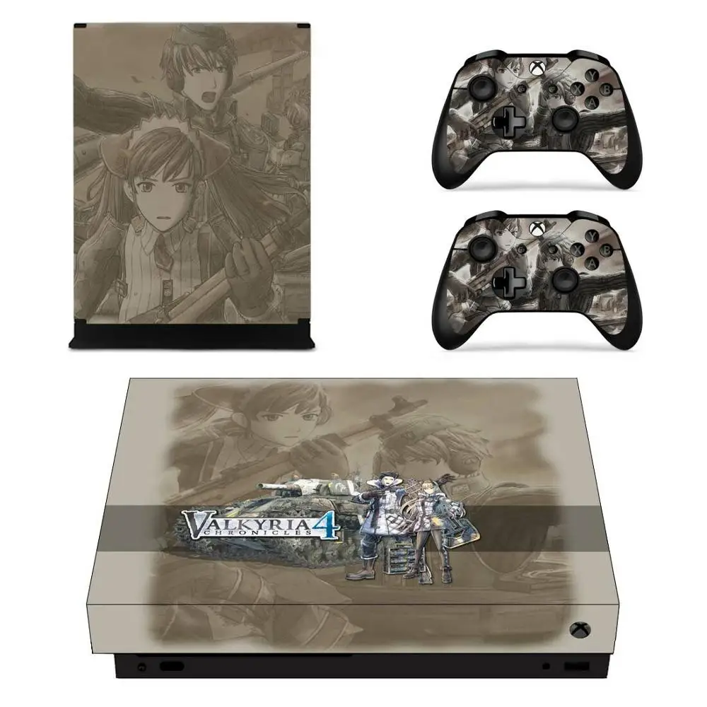 Valkyria Chronicles 4 стикер s для Xbox One X виниловые наклейки на кожу Наклейки Обложка Pegatinas Adesivo для Xbox one X консоли пульты дистанционного управления - Цвет: YSX1X1262