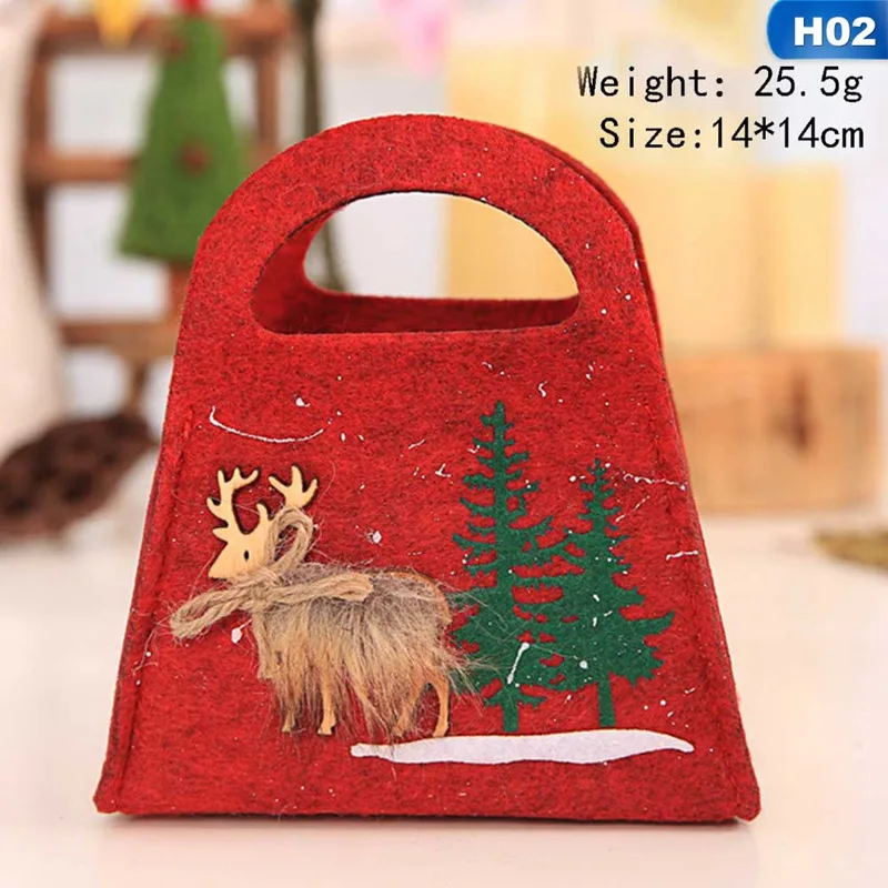 2 Christmas Gift Christmas Snowflake Non-woven Candy Tote Christmas Bag Chrismas Christmas Presents Navidad - Цвет: 2