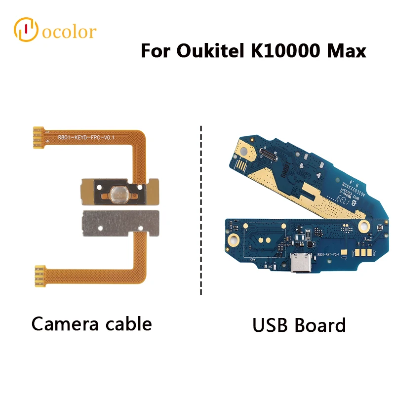 Câble De Charge + écouteurs Pour Oukitel K10000 Mix – USB-C/Micro-USB – 1m – Noir