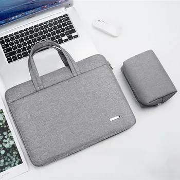 

PU Leather Laptop bag case for Macbook air 13 Waterproof Bag Laptop 13 14 15.6 inch for Macbook pro case notebook bag Men
