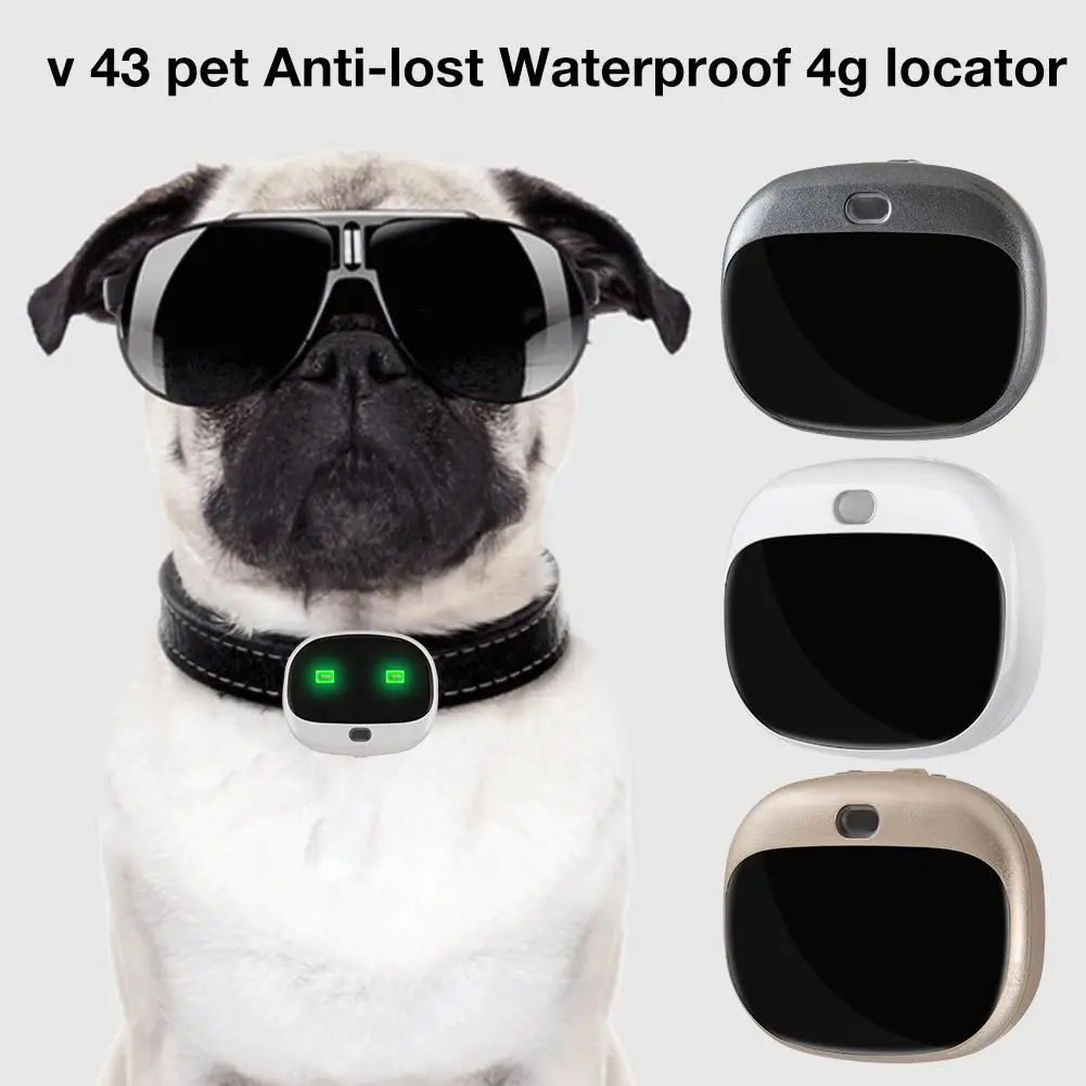 V43 Pet 4G локатор позиционирование собаки анти-Потеря устройства водонепроницаемый RF-V43 мини gps Pet трекер 4G LTE 3g широкополосный с бесплатным приложением