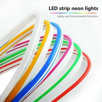 

5M/16.4ft 12V Neon LED Strip Light Flexible Signs Waterproof Rope Clube Holiday Decoration Silicone Bar Party Xmas Colorful Pub