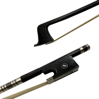 

Free shipping 3pcs of 4/4 Carbon Fiber Violin Bow Black carbon Bow 4/4Violin Bow Ebony Frog
