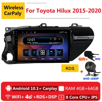 

2 din 8 core android 10 car radio auto stereo for Toyota Hilux Pick Up AN120 2015 - 2020 navigation GPS DVD Multimedia Player