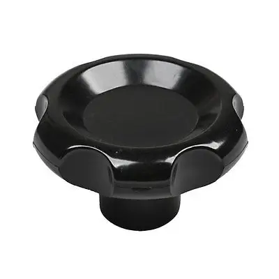 

Female Threaded Screw On Type M12 70mm Diameter Corrugated Knob Black